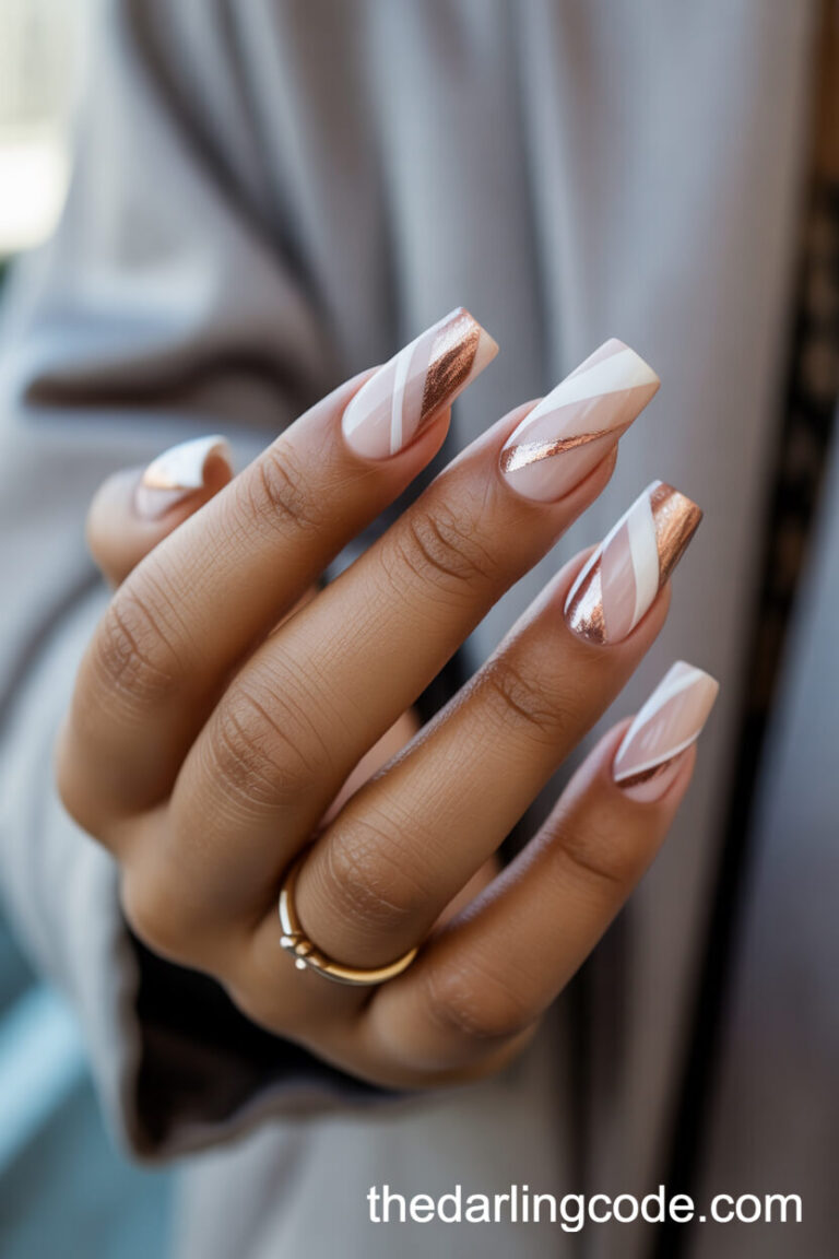 classy bridal nails