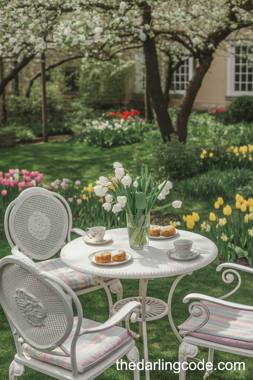 Intimate Garden Tea Party Wedding Reception