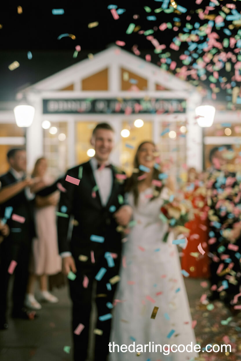 Colorful Confetti Wedding Send-Off
