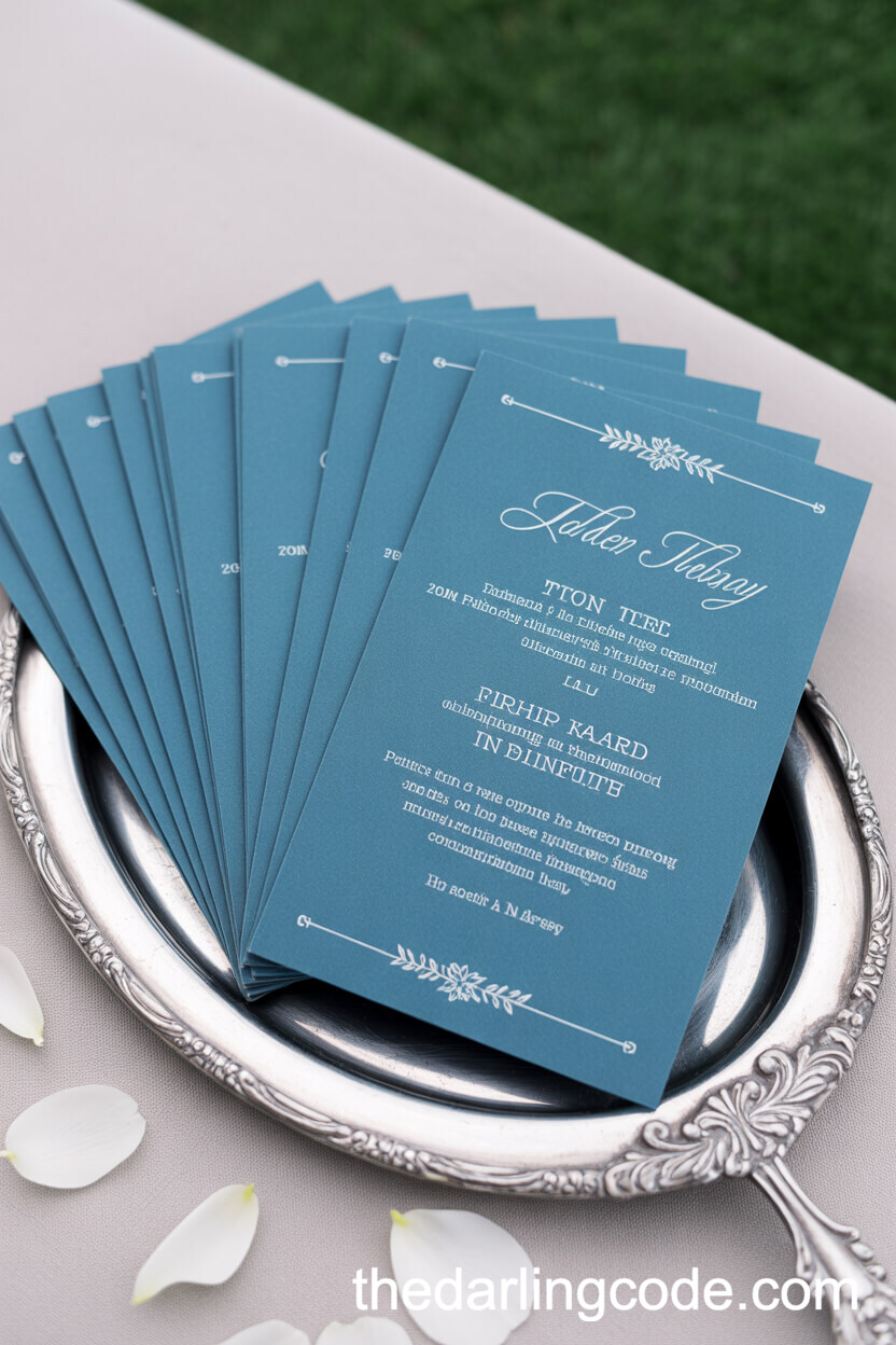 Dusty Blue Ceremony Programs