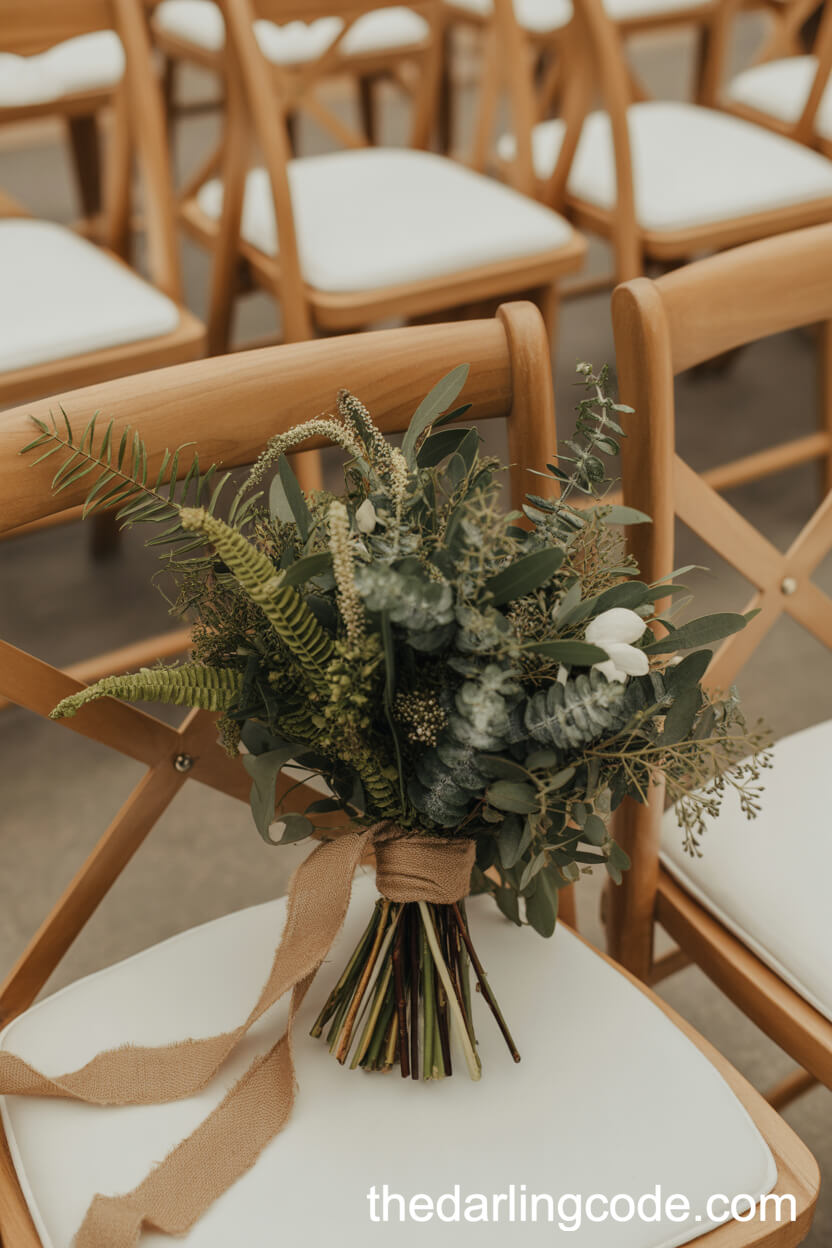 Greenery-Focused Fern And Eucalyptus Bouquet