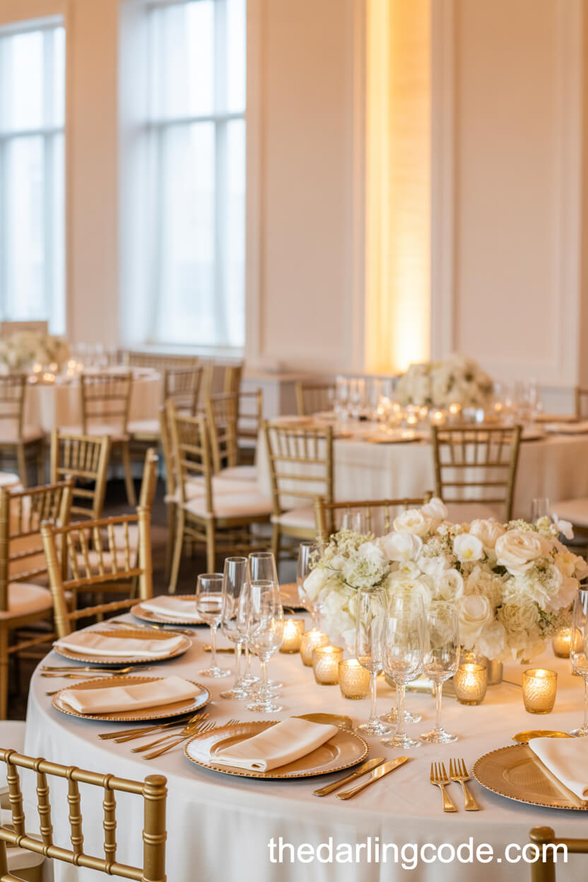 Ivory And Gold Wedding Colors For Timeless Elegance