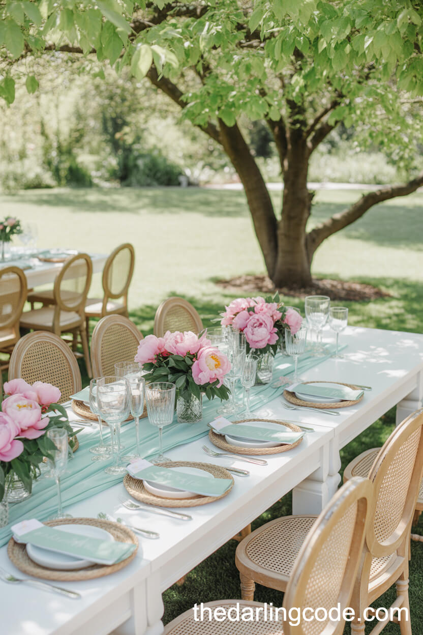 Mint Green And Pink: Whimsical Spring Wedding Colors