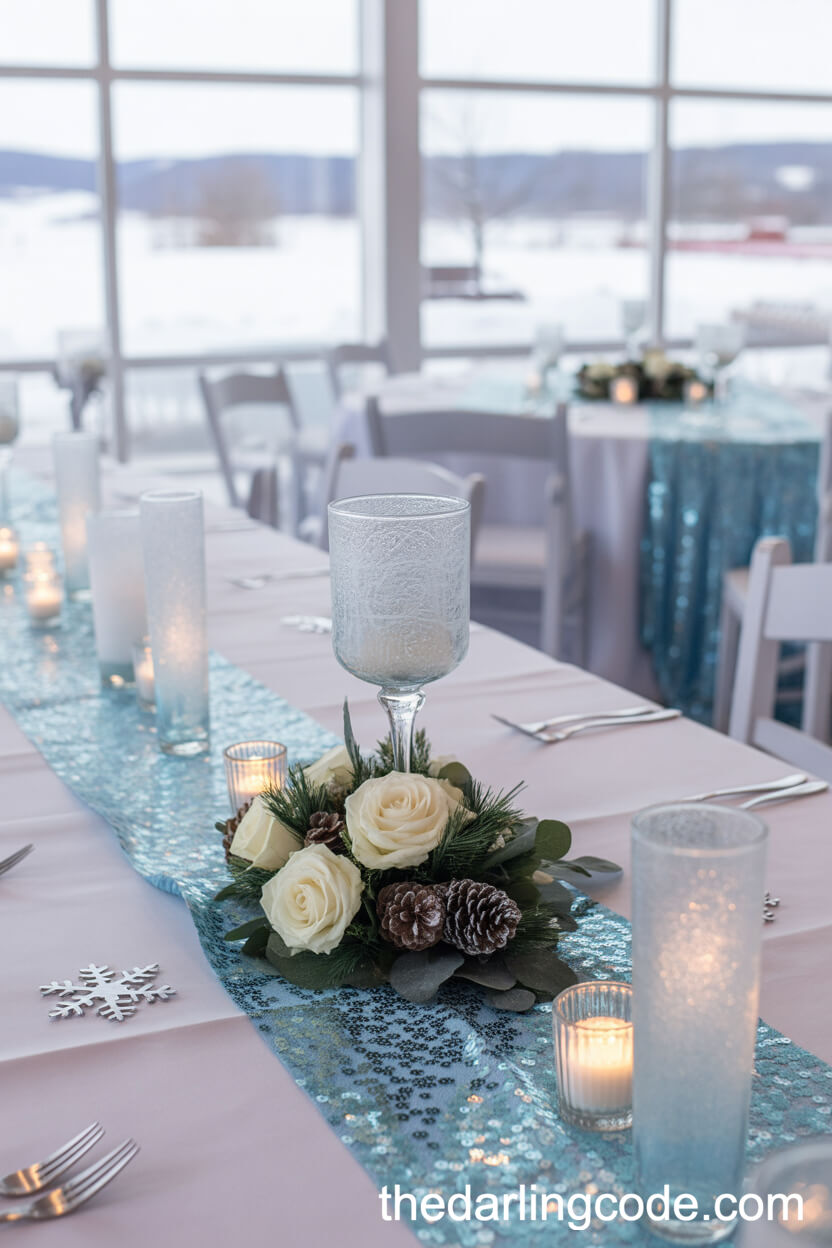 Ice Blue And White: Magical Winter Wedding Colors