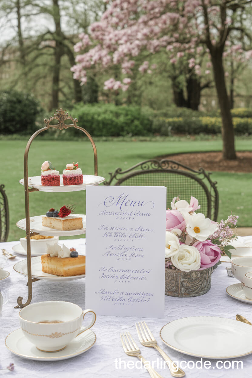Southern Garden Afternoon Tea Engagement Party Theme