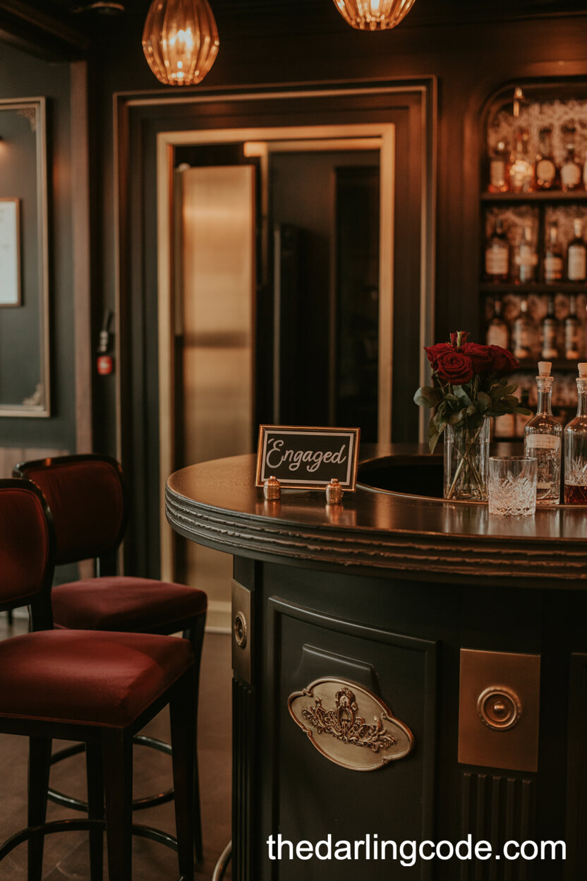 Speakeasy Glam Engagement Party Theme