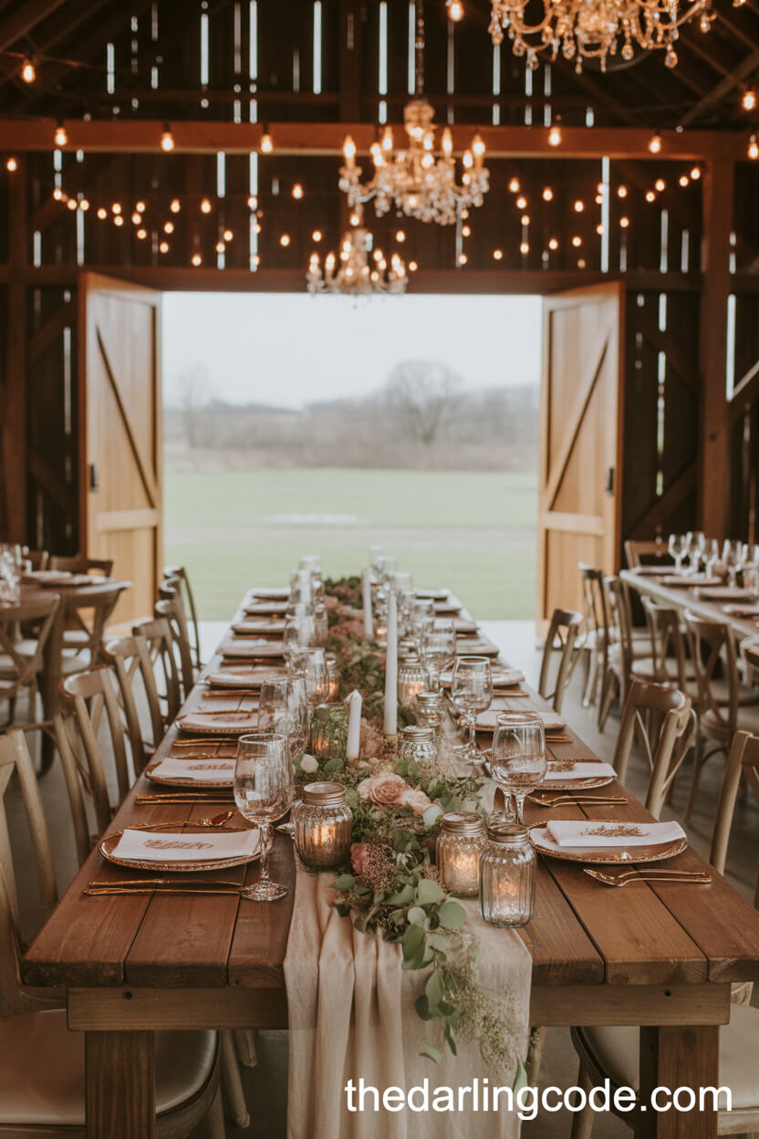Rustic Barn Elegance Engagement Party Theme