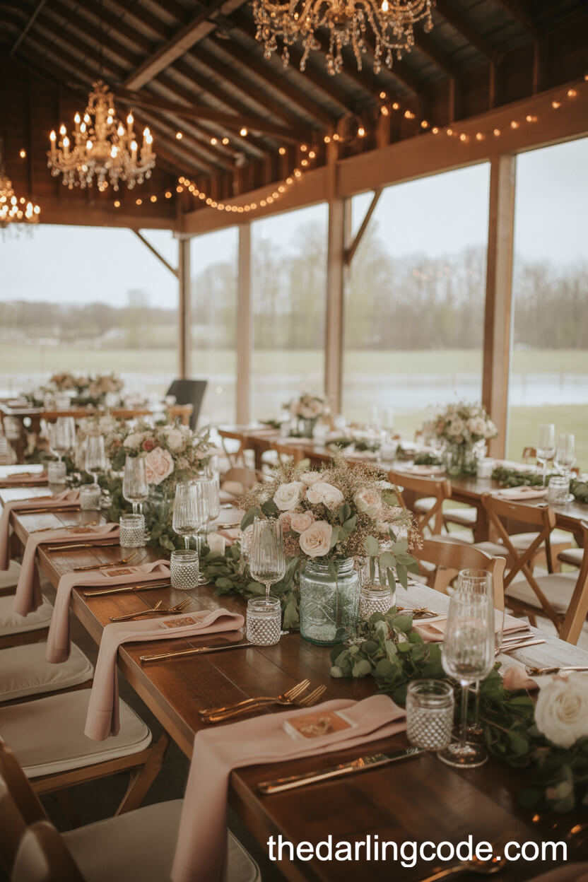 Rustic Barn Spring Engagement Party Theme