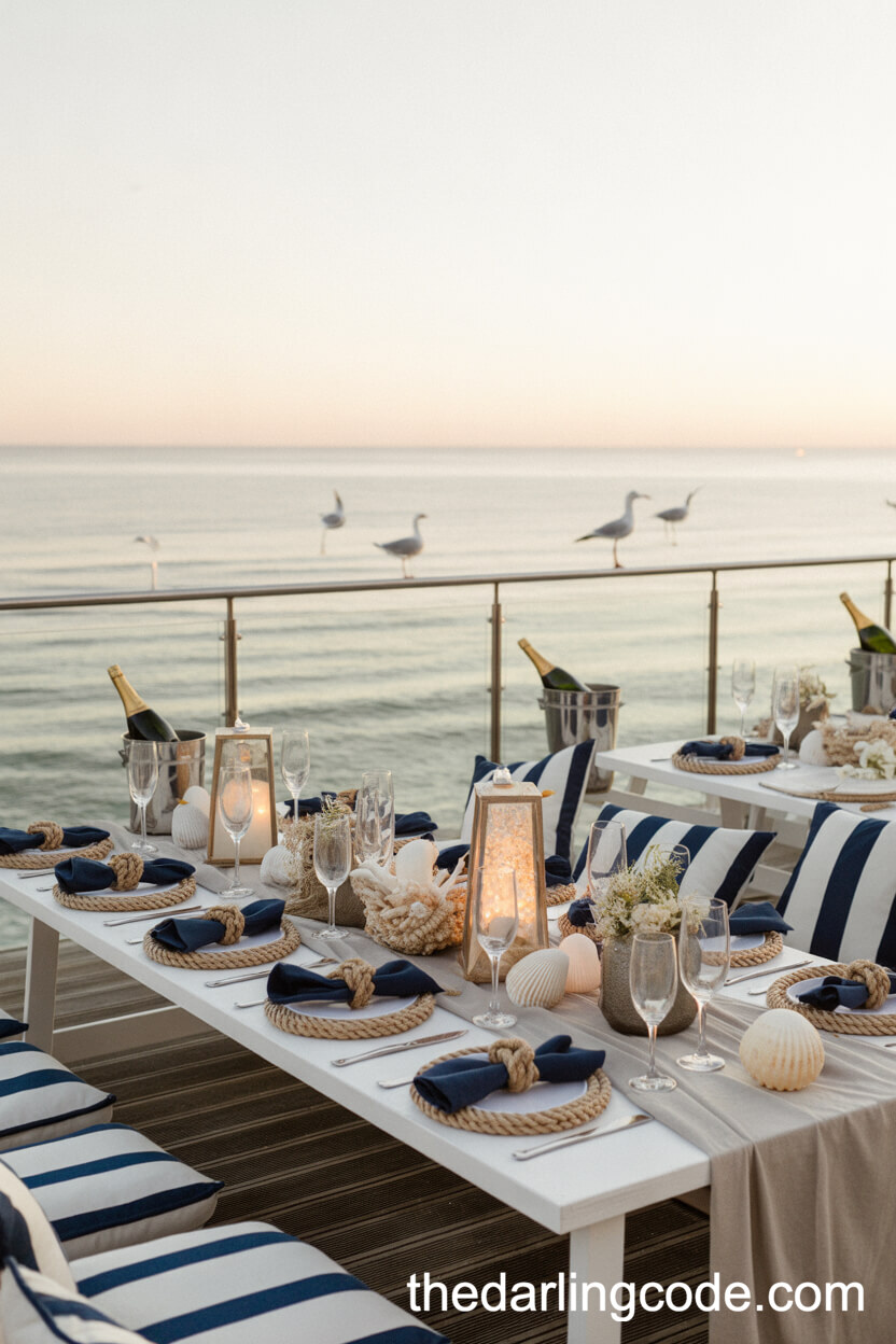 Coastal Sunset Engagement Party Theme