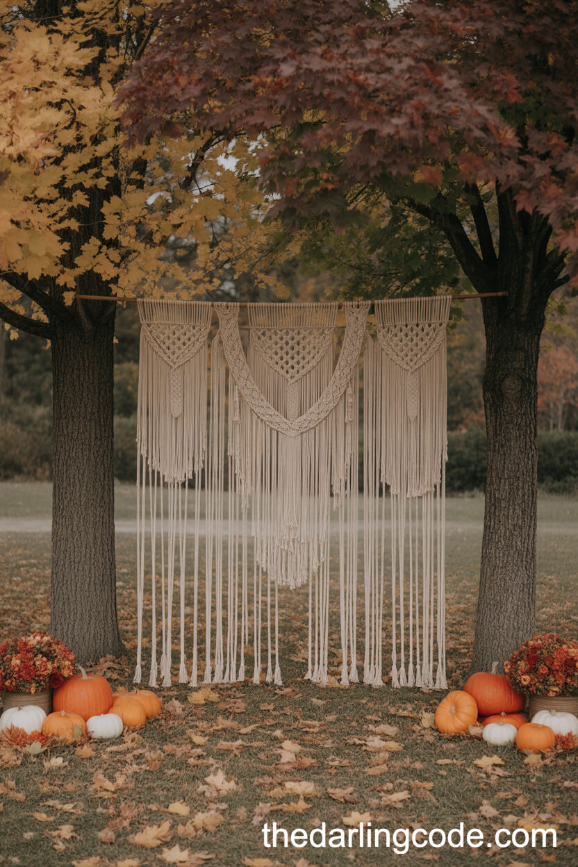 Handcrafted Macramé Ceremony Backdrop