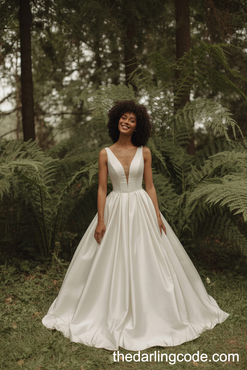 Classic White Ball Gown Wedding Dress