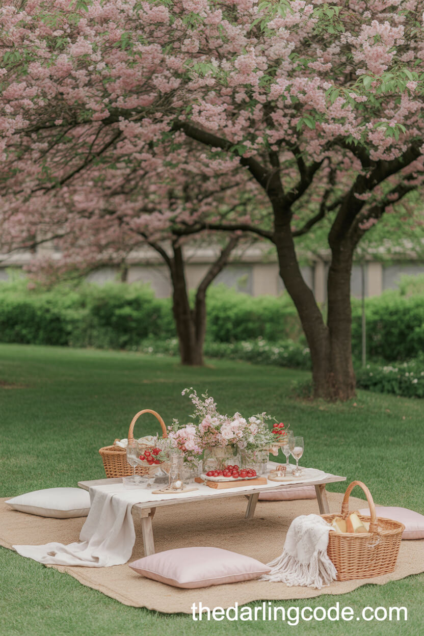 Picnic-Style Garden Reception