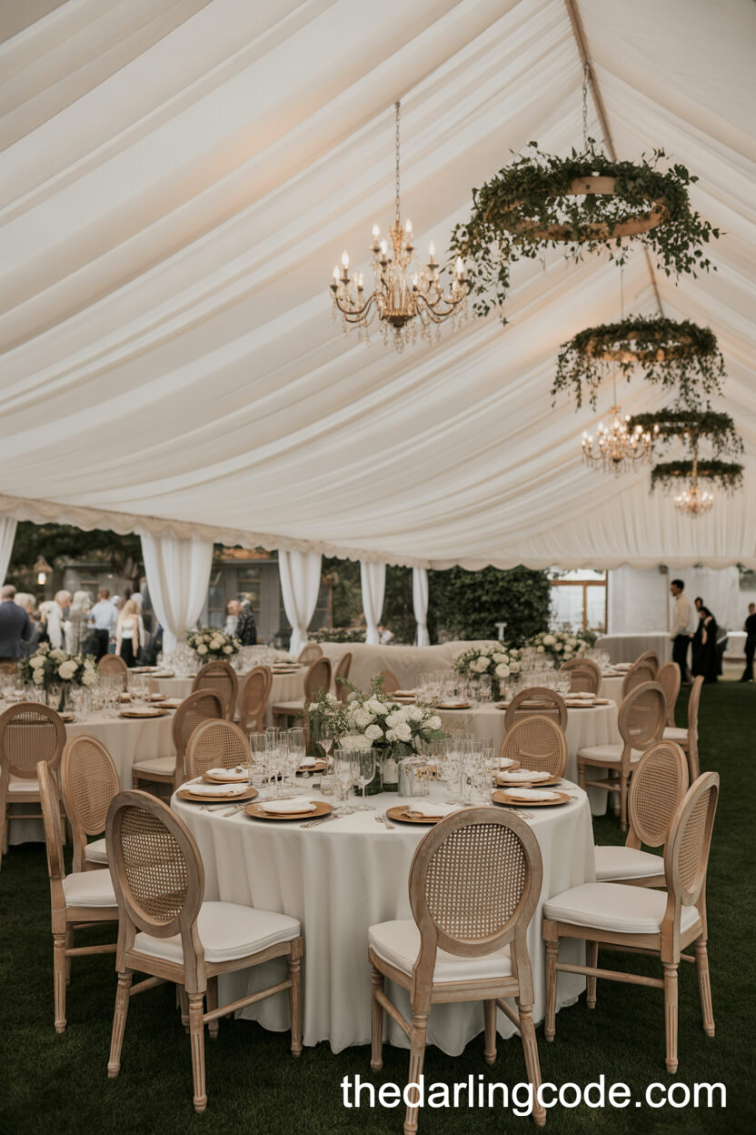 Elegant Garden Wedding Tent