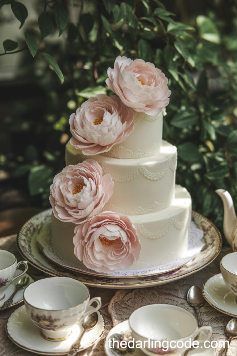 garden wedding cake ideas