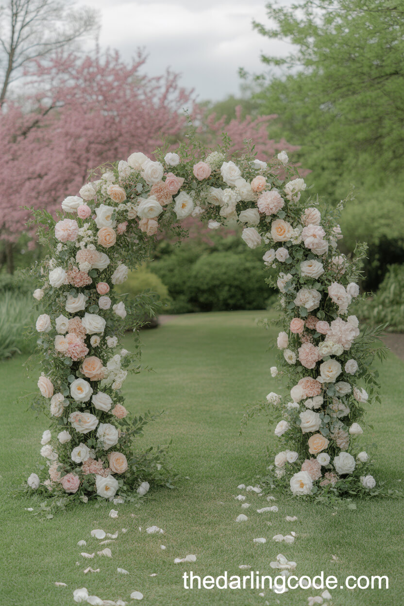 Romantic Floral Wedding Arch