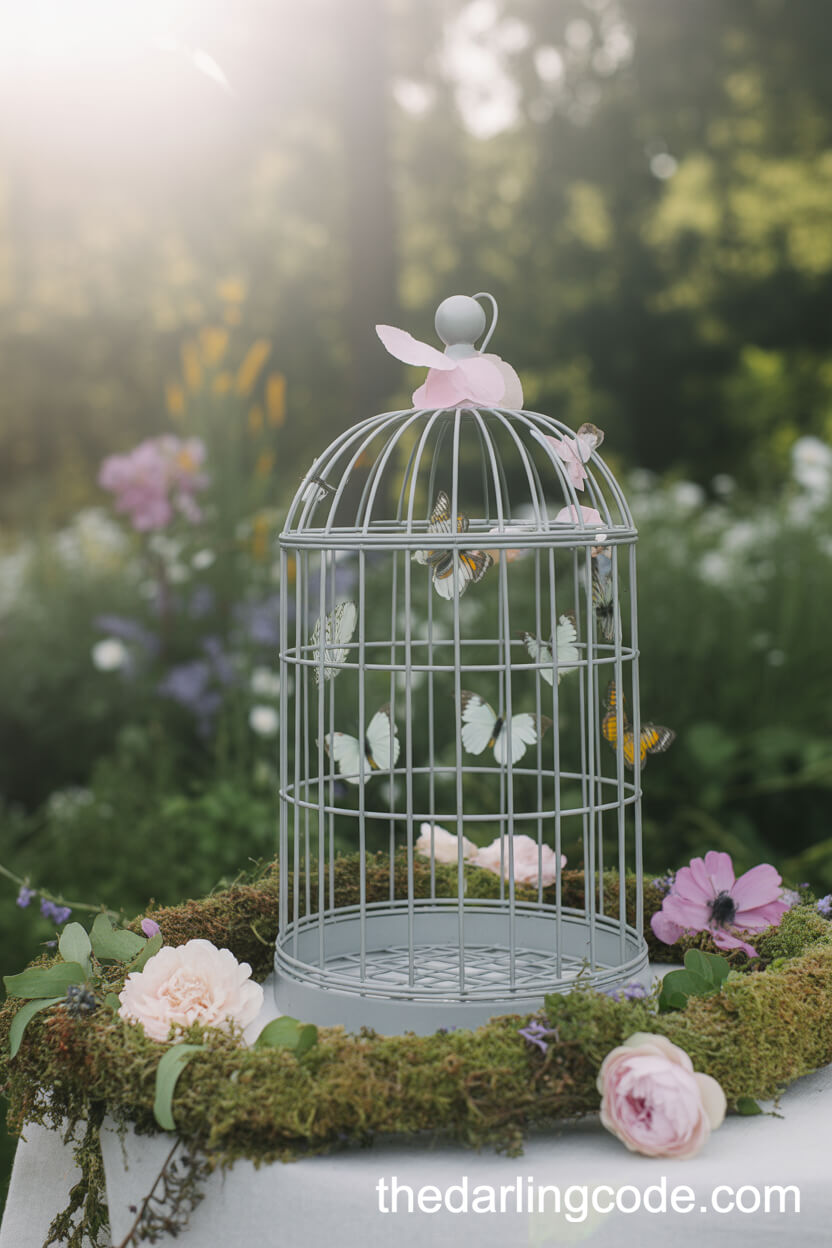 Butterfly Release Cage Centerpiece