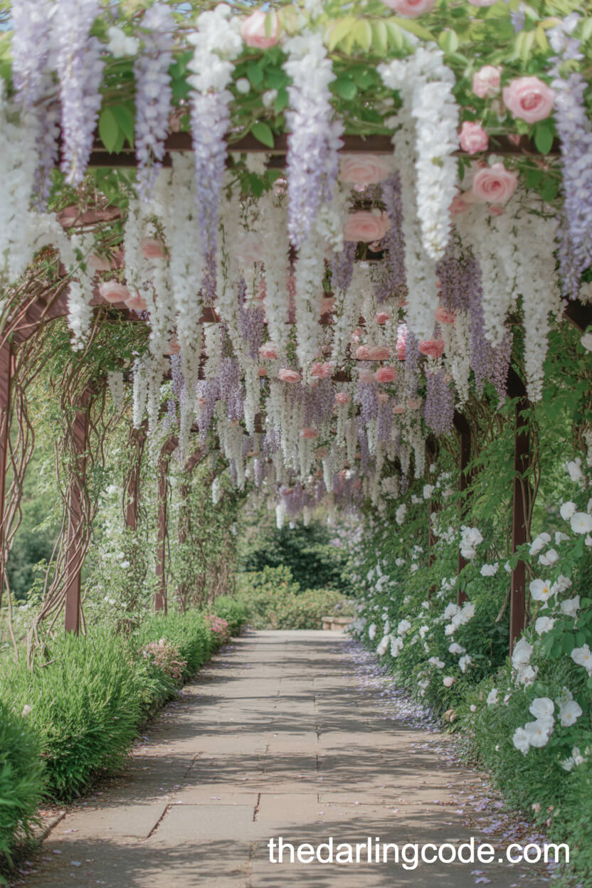 Flower Canopy Garden Pathway