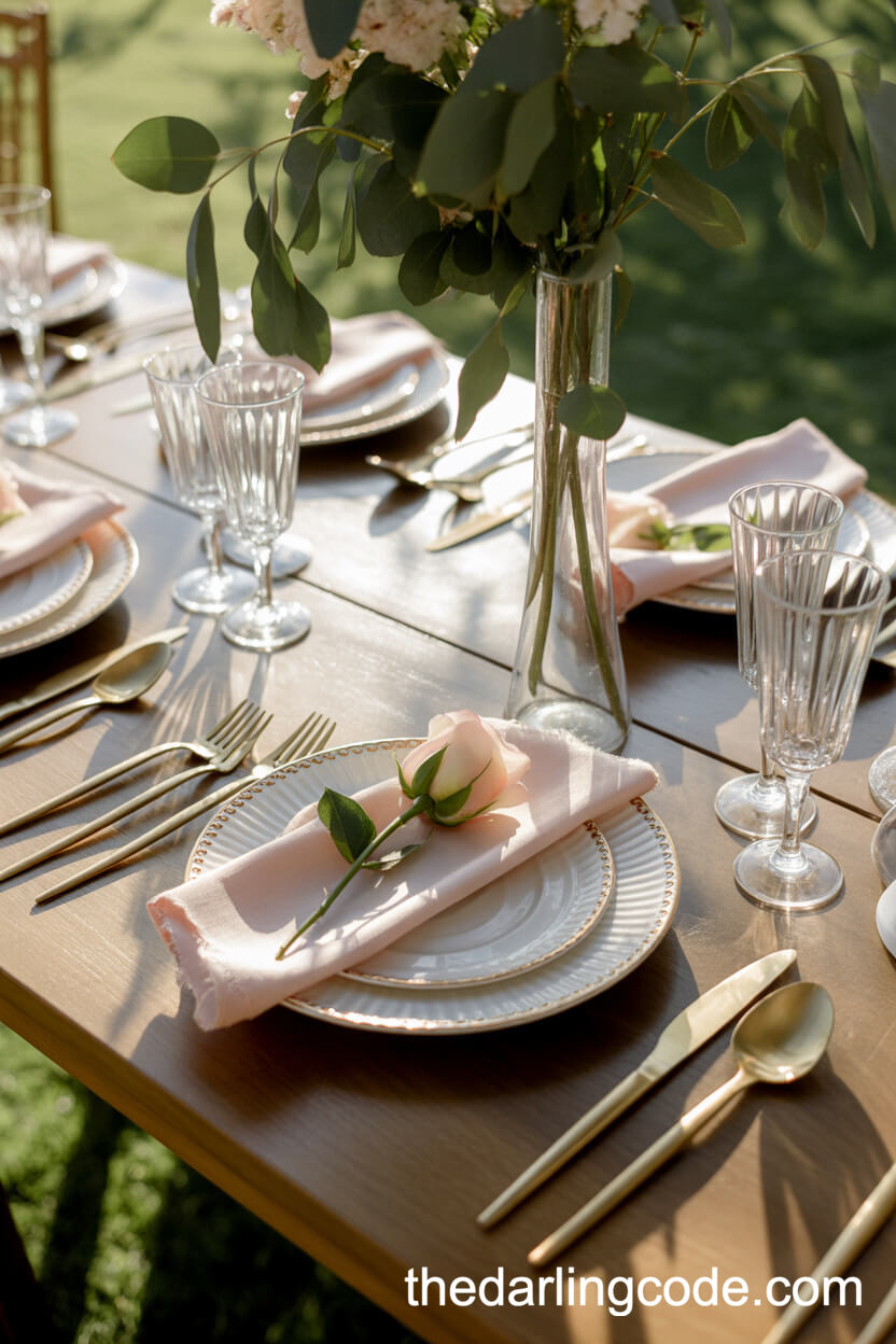 Vintage China Garden Place Settings