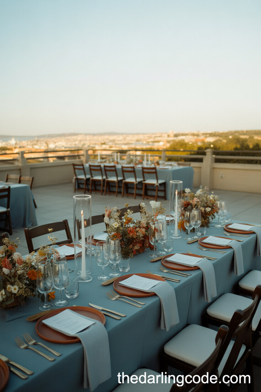 Slate Blue And Terracotta