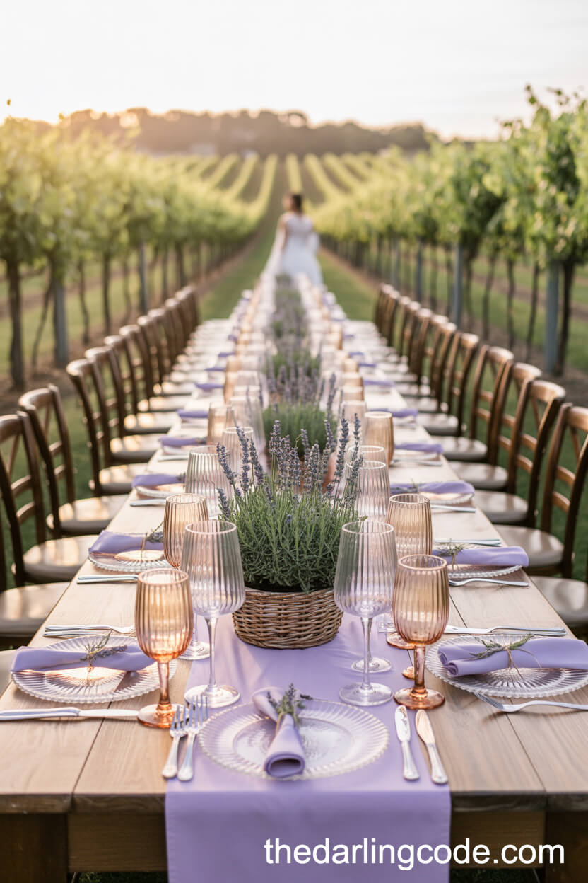 Lavender And Champagne Gold