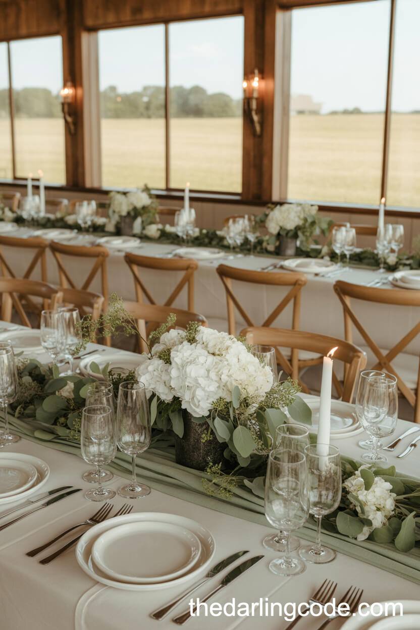 Sage Green And White