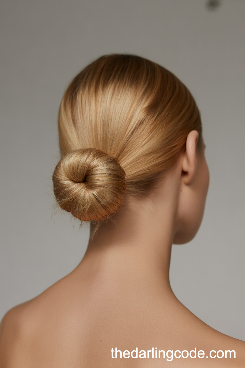 Minimalist Sleek Low Bun