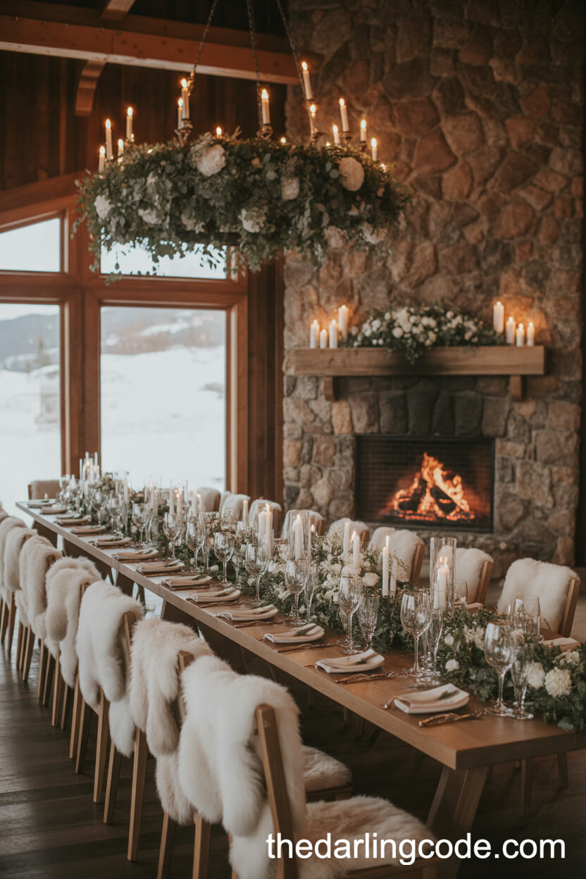 Luxury Winter Wedding In A Cozy Mountain Lodge