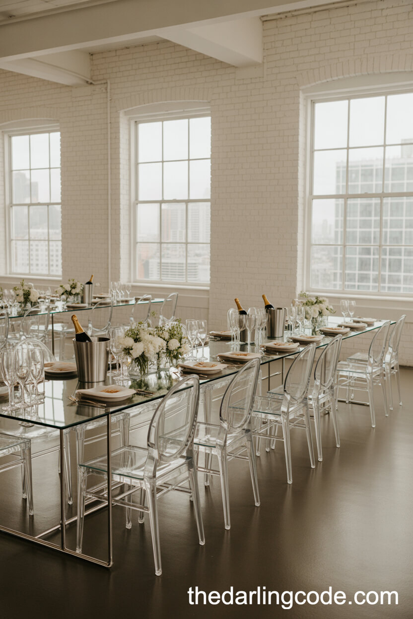 Modern Urban Loft Wedding Reception With Chic Touches