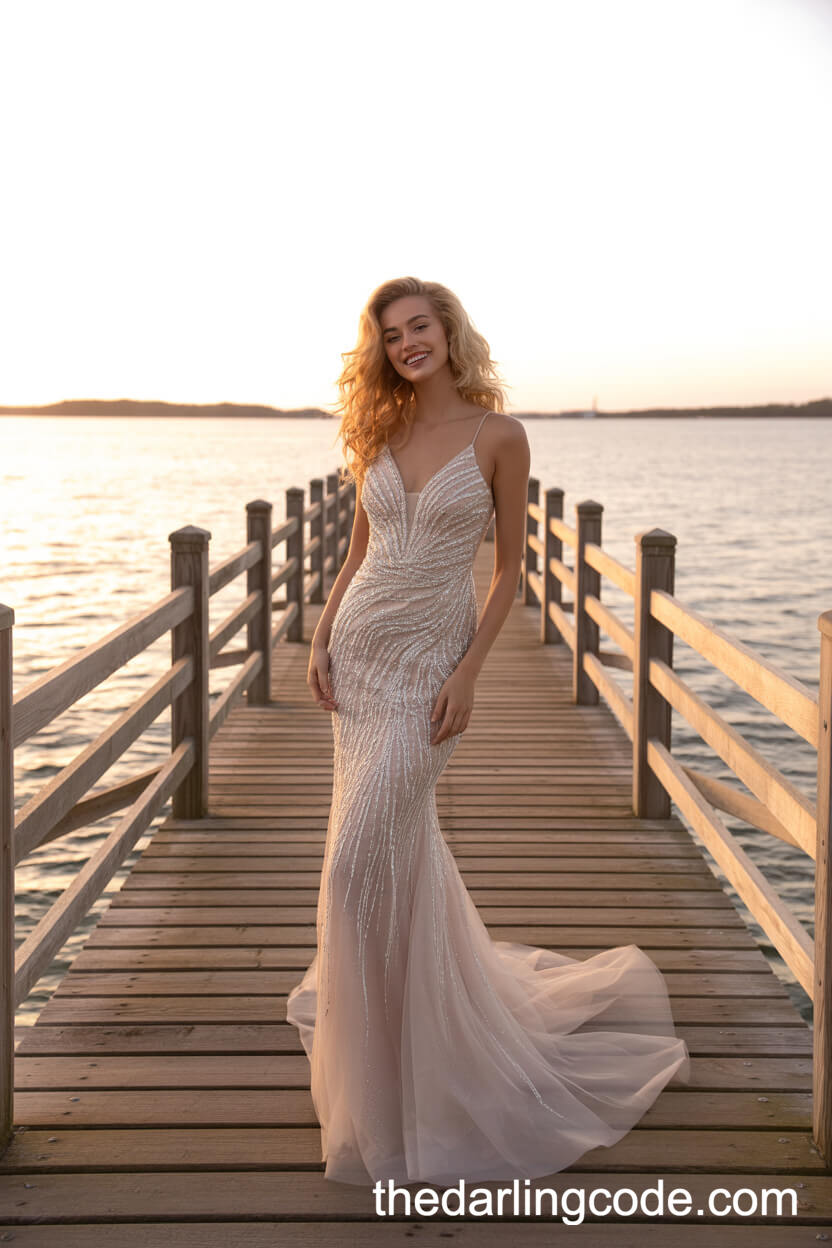 Sparkling Sequin Mermaid Wedding Dress