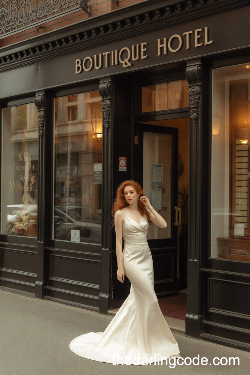 Satin Mermaid Wedding Gown