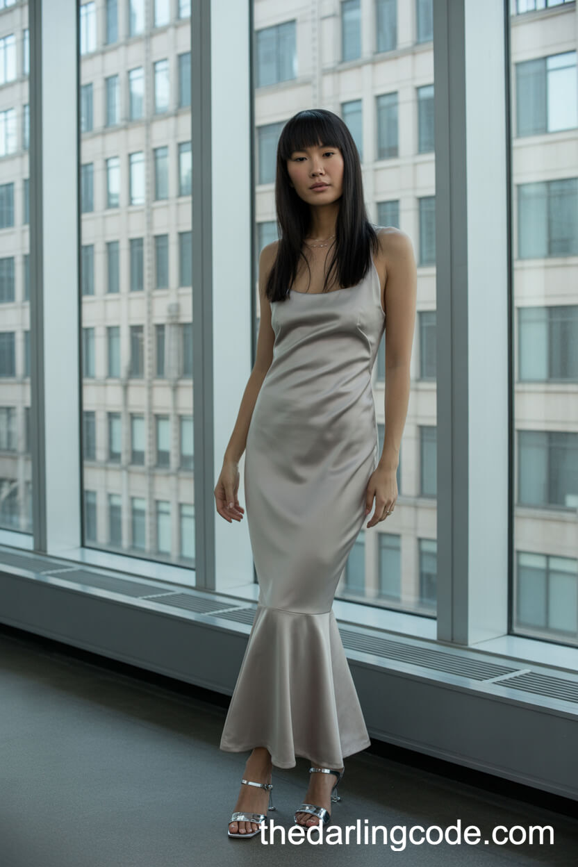Modern Minimalist Mermaid Wedding Dress