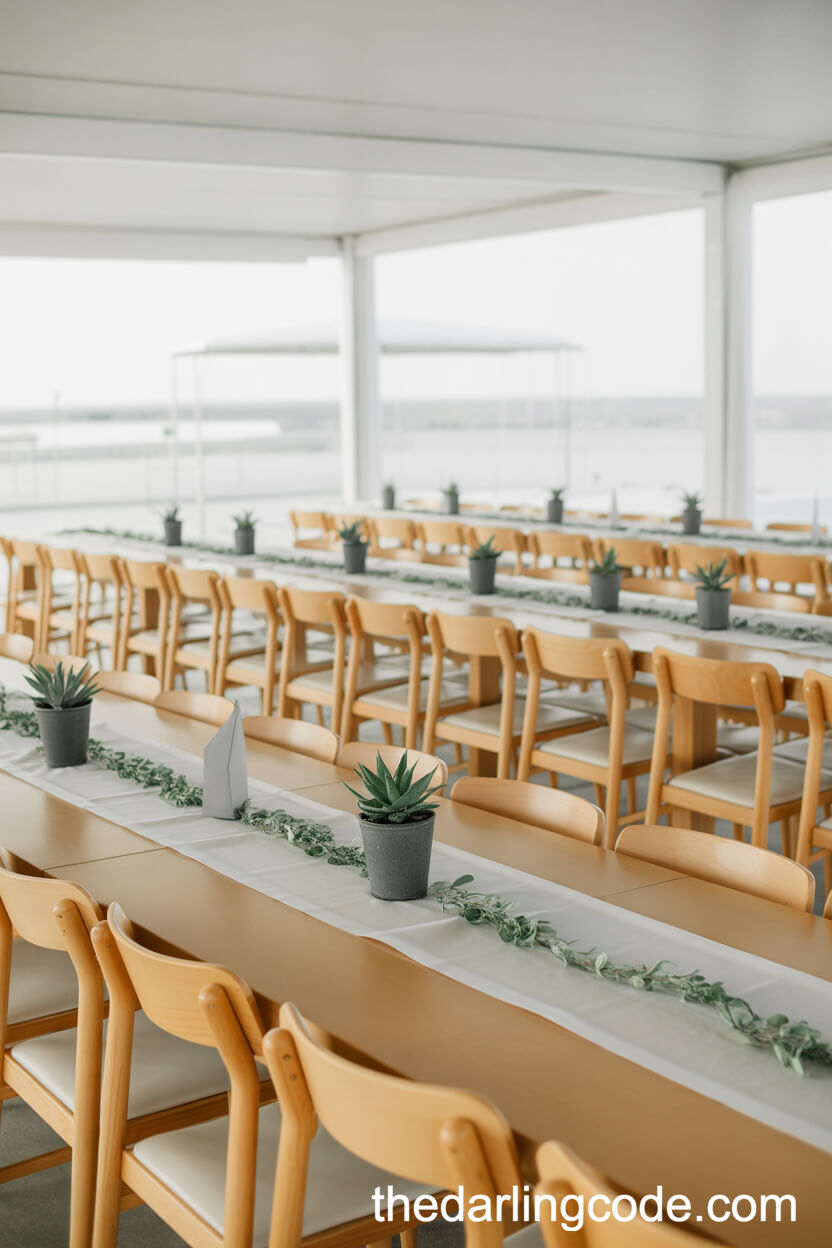 Scandinavian Inspired Minimalist Reception Design
