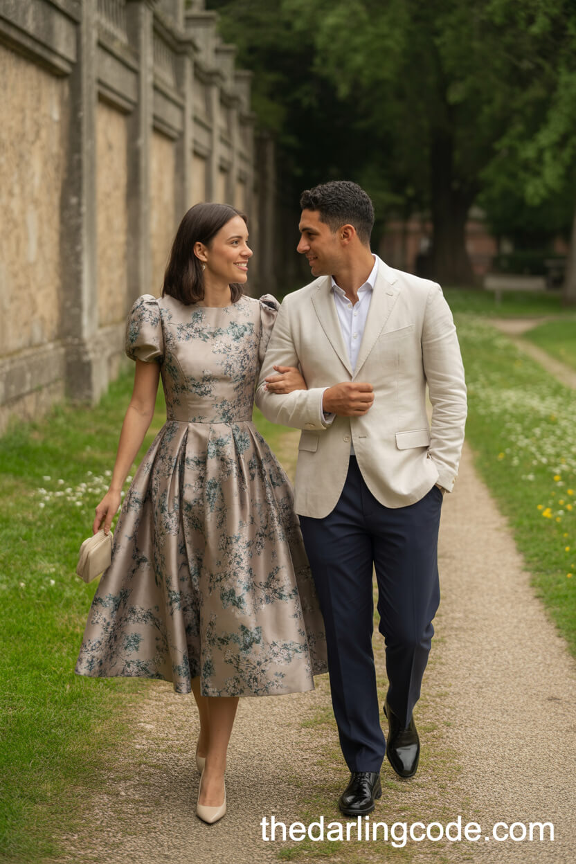 Conversational Walk Along A Wildflower Path