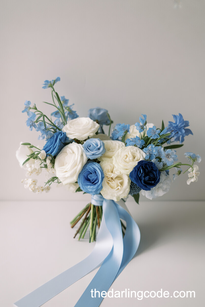Powder Blue Bridal Bouquet