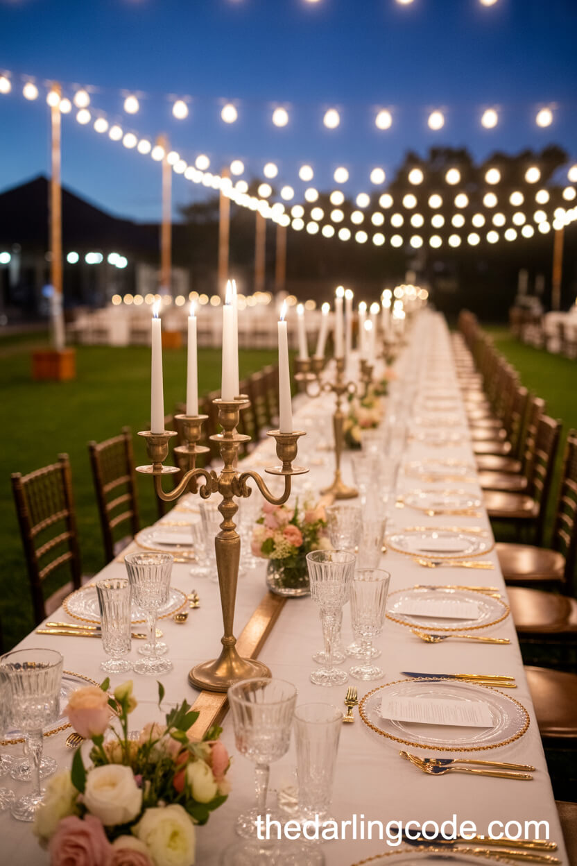 Grand Salon Under String Lights