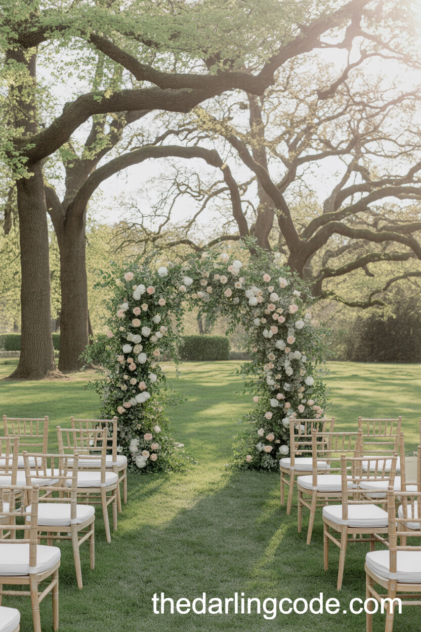 Spring Garden Ceremony at a Historic Estate