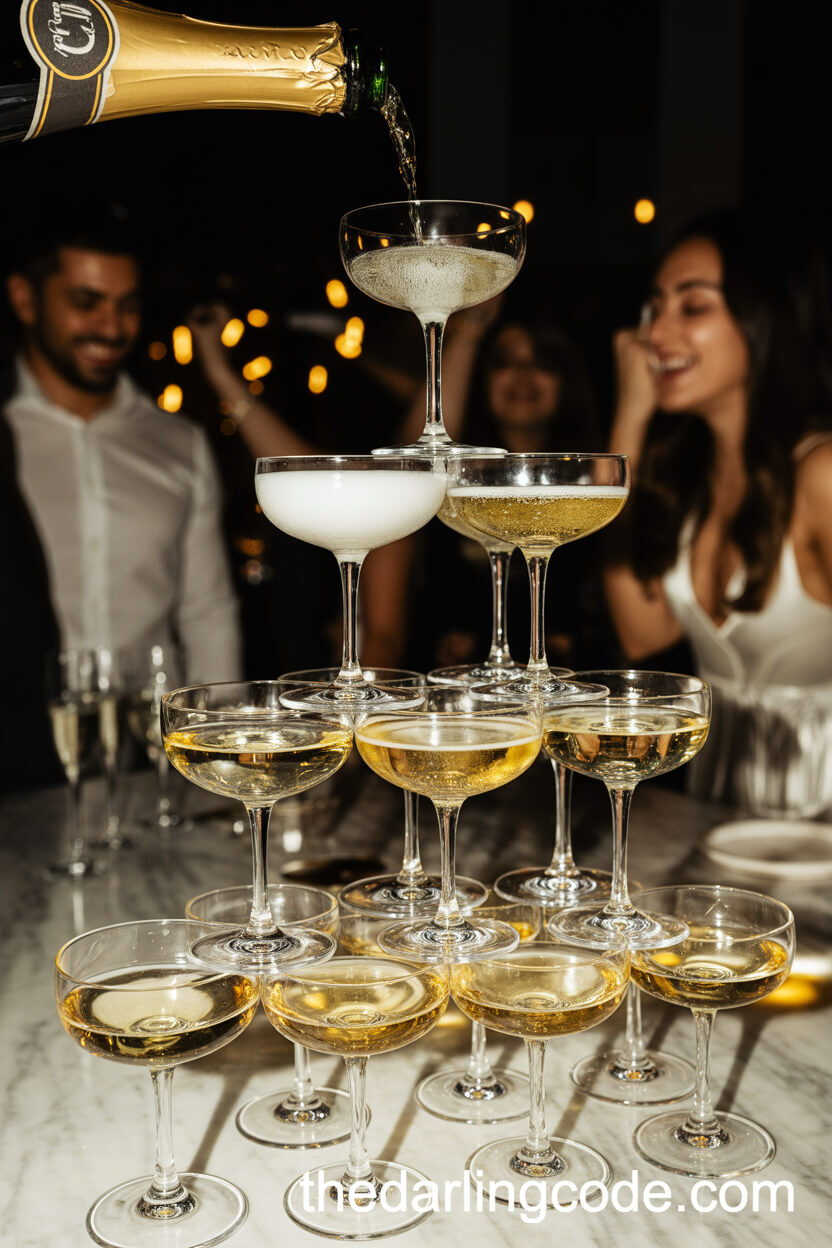 Champagne Tower Celebration
