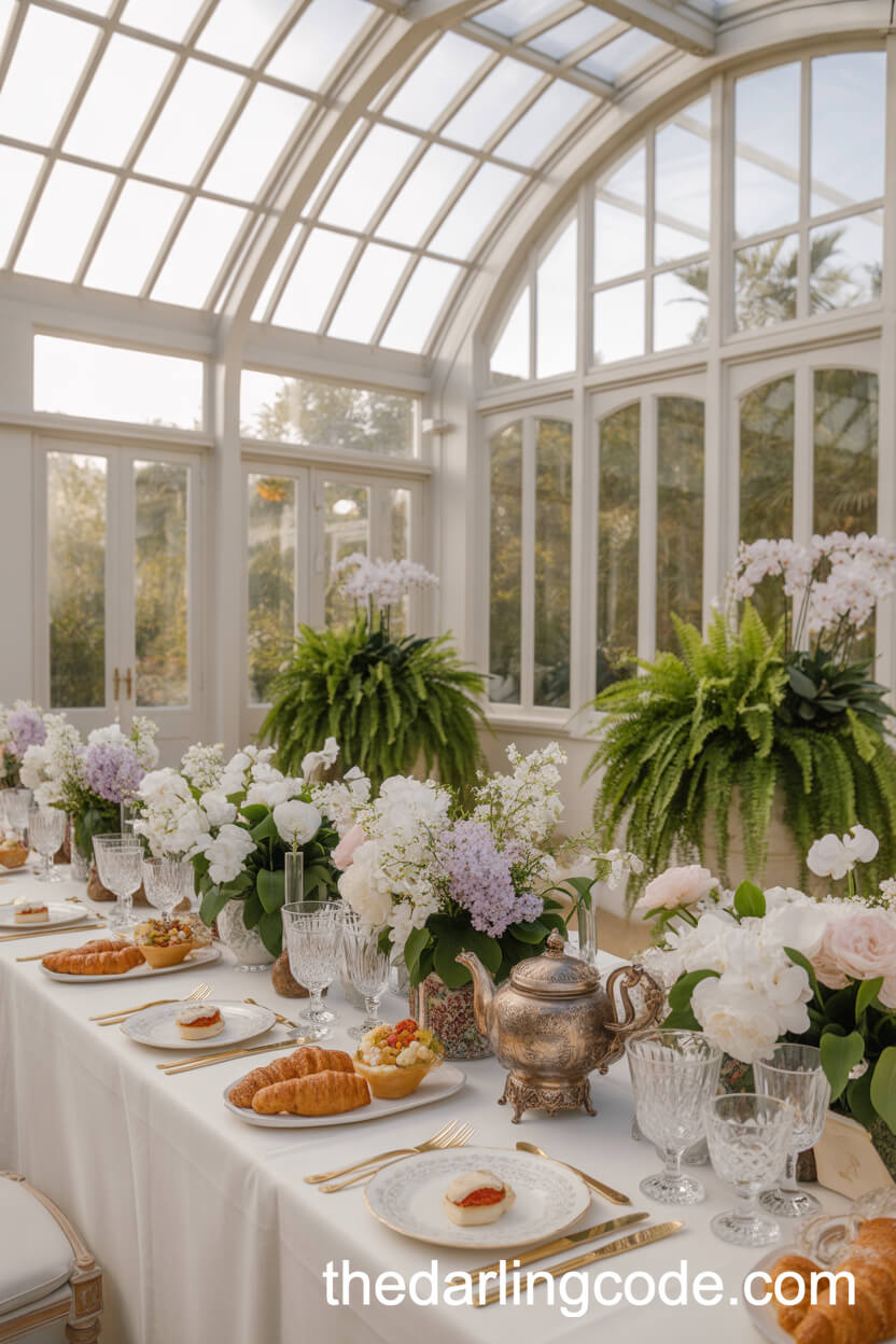 Elegant Conservatory Wedding Brunch