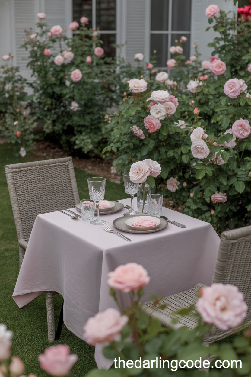 Romantic Rose Garden Dining Experience