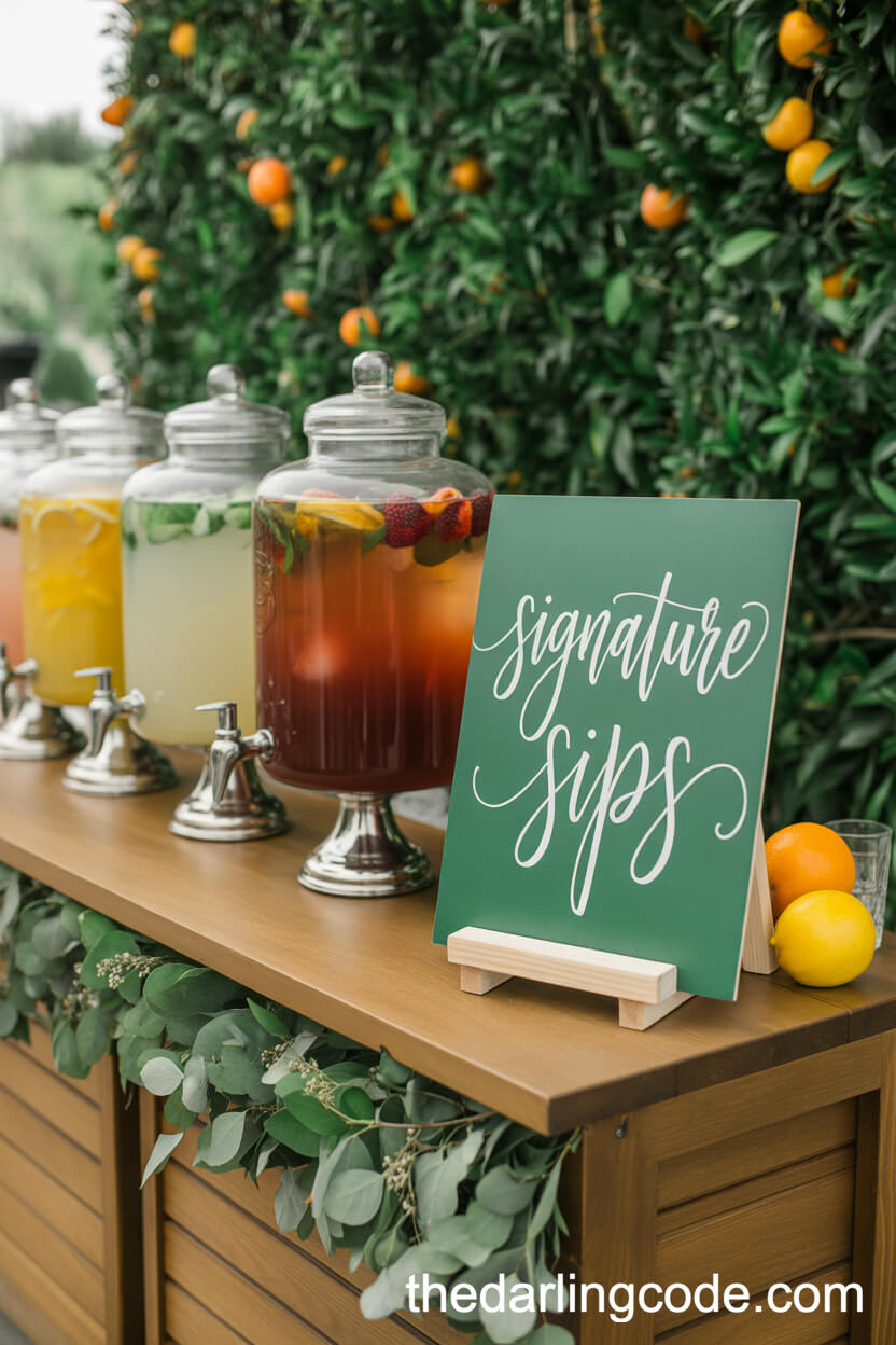 Vibrant Signature Drink Bar