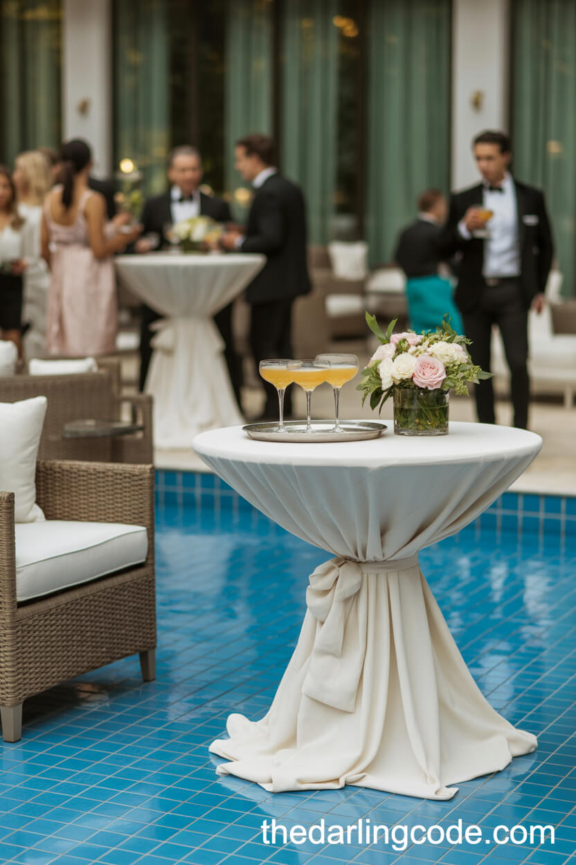 Sophisticated Poolside Cocktail Hour