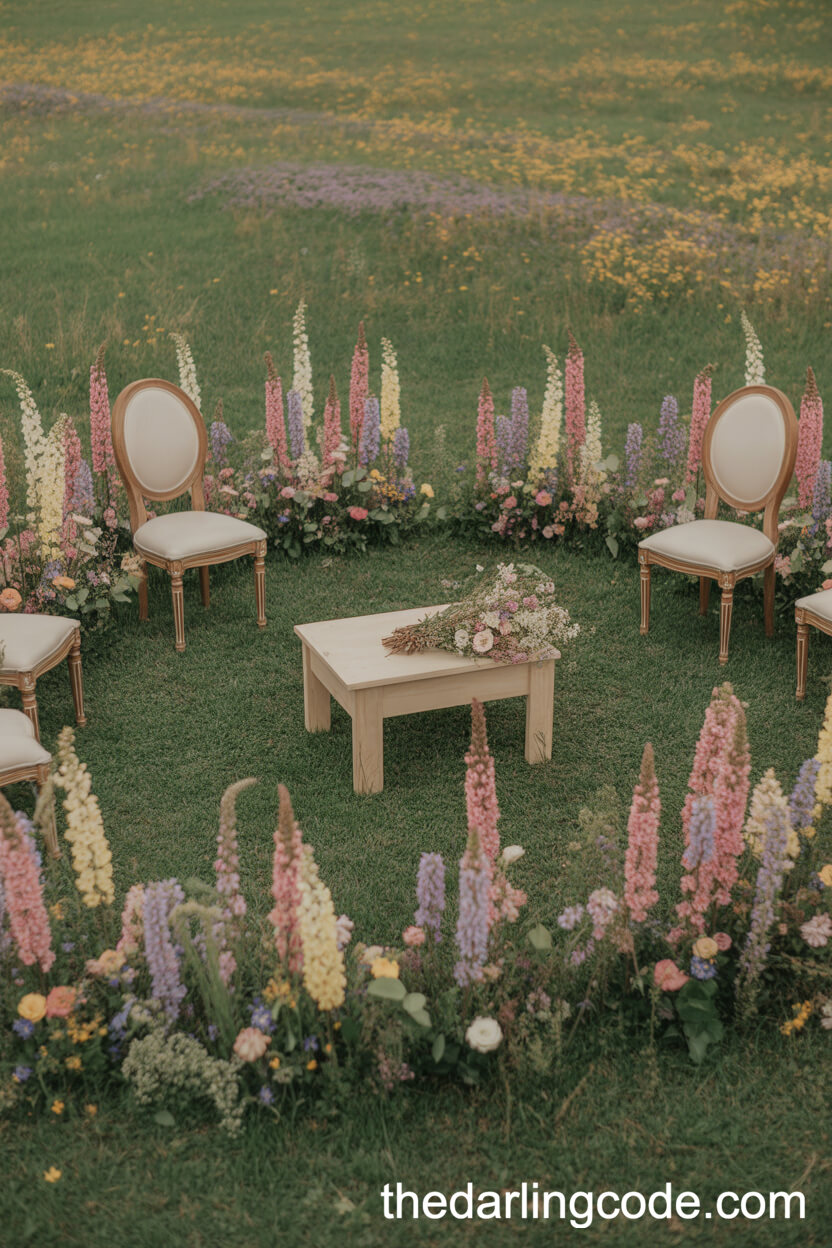 Wildflower Meadow Wedding Ceremony