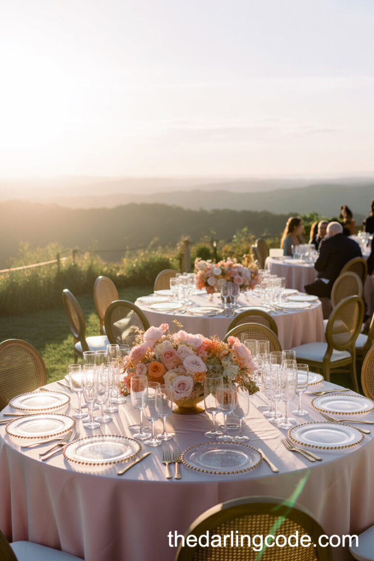 outdoor wedding reception ideas