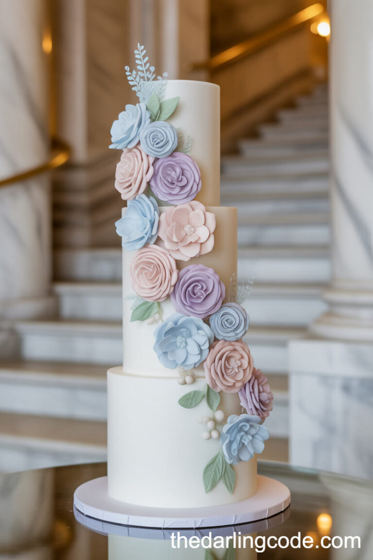 pastel wedding cake