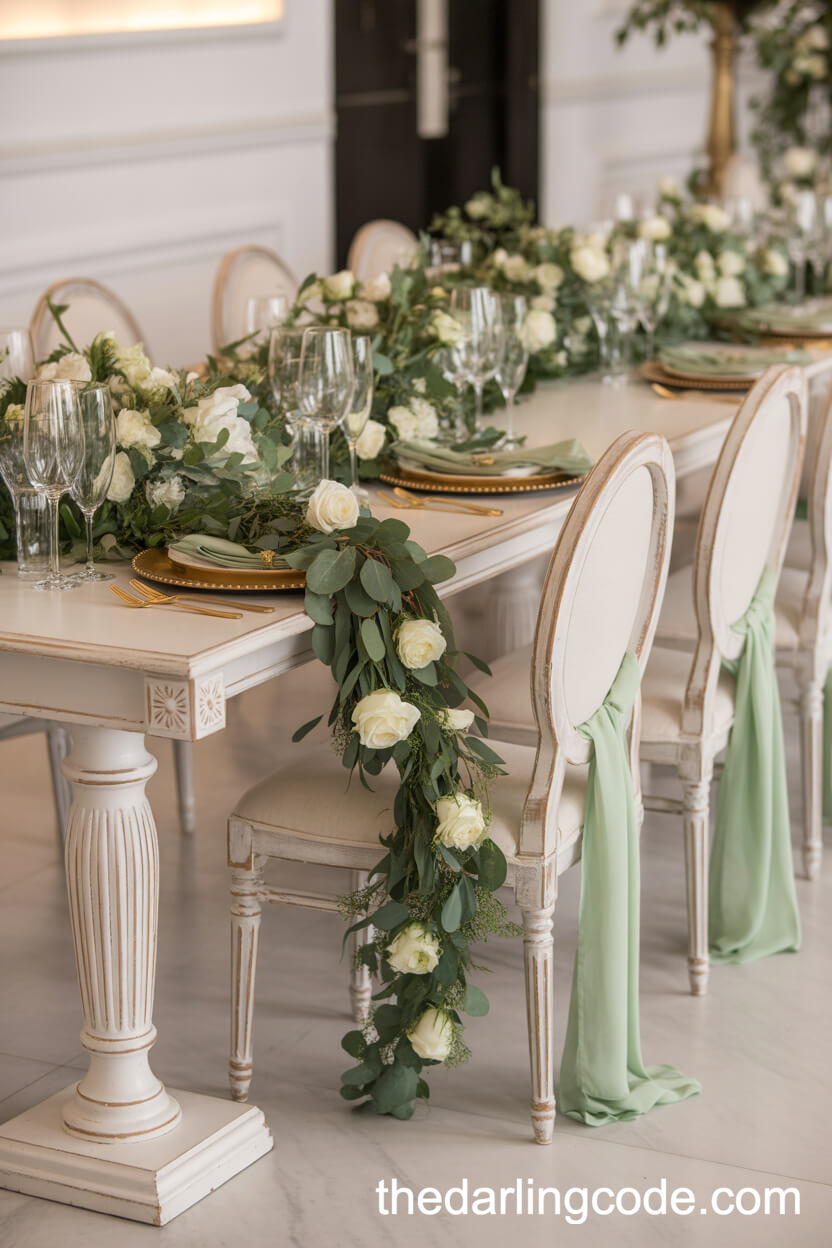 Sage Green Pastel Accents For A Luxurious Indoor Wedding