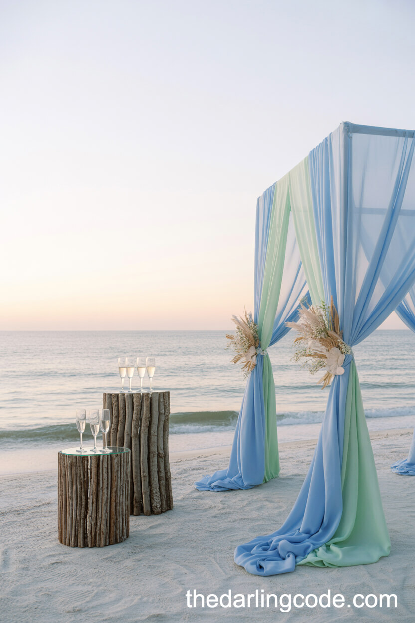 Romantic Coastal Wedding At Golden Hour