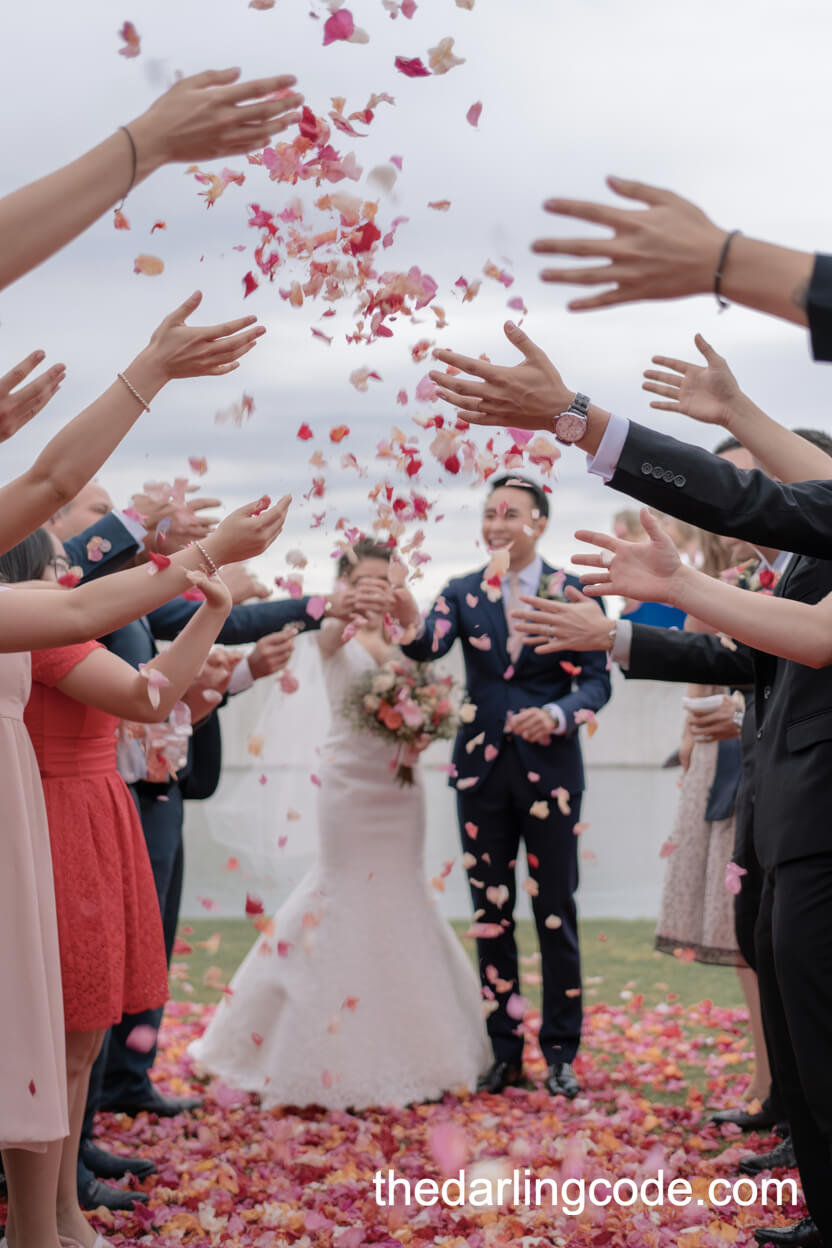 Petal Toss At The Ceremony Exit