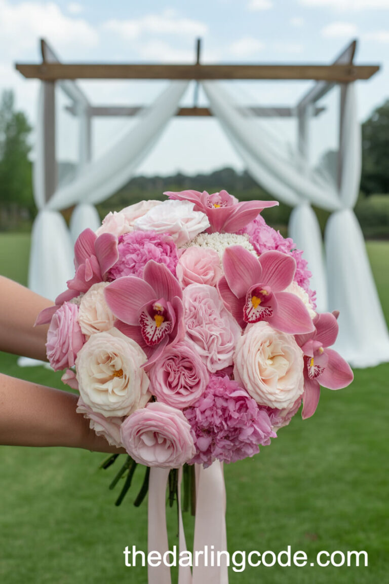 pink wedding bouquet ideas