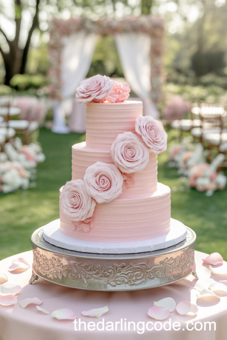 pink wedding cake ideas