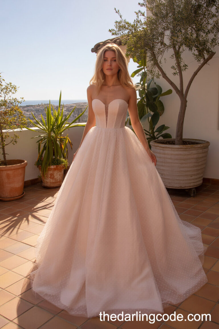 pink wedding dresses